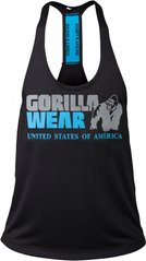 Спортивна чоловіча майка Nashville Tank Top (Black/Blue) Gorilla Wear M-813 фото
