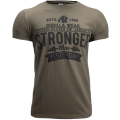 Спортивная мужская футболка Hobbs T-shirt (Army Green) Gorilla Wear F-738 фото