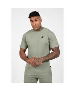 Gorilla Wear Leon T-Shirt (Green) спортивна чоловіча футболка для бодибилдингу. F-738 фото