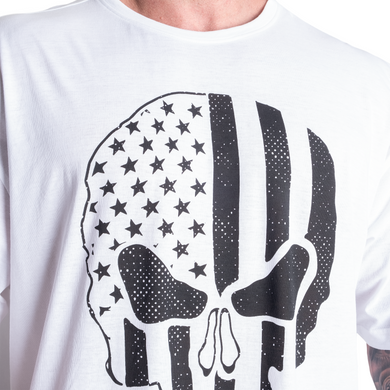Спортивна чоловіча футболка Skull Division Iron Tee (White) Gasp F-1047 фото
