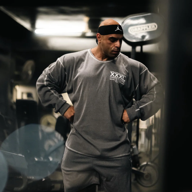 Спортивний чоловічий светр "Classic XXXL Logo" Vintage Wash Sweat - Anvil ) XXXL Explosive Fibres Ltd SwS-1322 фото
