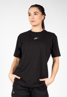 Спортивная женская футболка Bixby Oversized (Black) Gorilla Wear Fj-982 фото