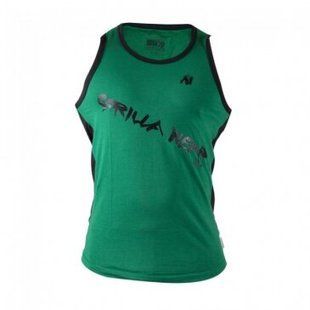 Спортивна чоловіча майка Stretch Tank Top (Green) Gorilla Wear  M-310 фото