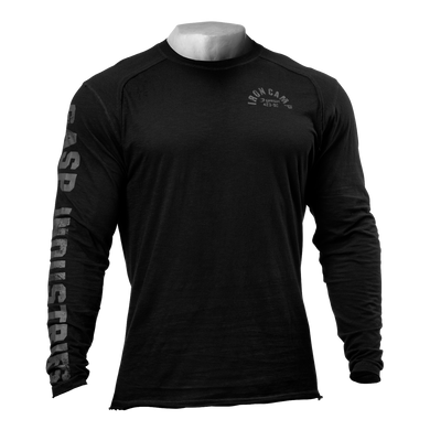 Спортивная мужская футболка Throwback LS Tee (Black) Gasp LS-850 фото