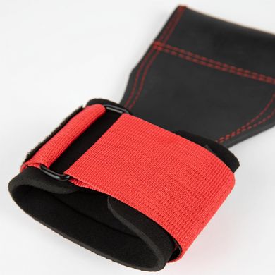 Спортивні унісекс утримувачі Lifting Grips (Black/Red) Gorilla Wear LG-1101 фото