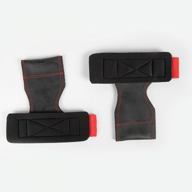 Спортивные унисекс захваты Lifting Grips (Black/Red) Gorilla Wear LG-1101 фото