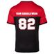 Спортивная мужская футболка Trenton Football Jersey (Black/Red) Gorilla Wear  F-749 фото 4