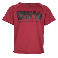Спортивная мужская футболка Classic Work Out Top (Burgundy) Gorilla Wear  TT-210 фото
