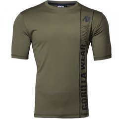Спортивная мужская футболка Branson T-shirt Army (Green/Black) Gorilla Wear F-903 фото