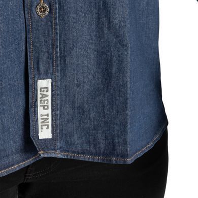 Gasp Denim Shirt (Washed blue) спортивная рубашка для бодибилдеров. DSh-1235 фото