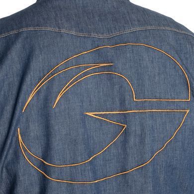 Gasp Denim Shirt (Washed blue) спортивная рубашка для бодибилдеров. DSh-1235 фото