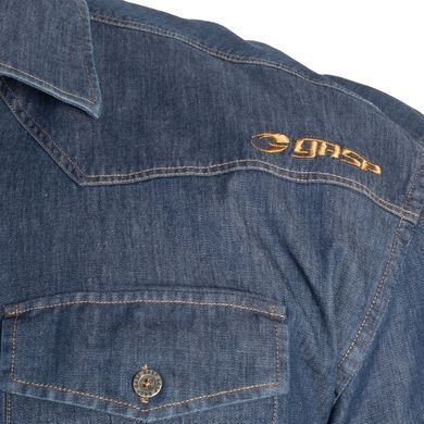 Gasp Denim Shirt (Washed blue) спортивная рубашка для бодибилдеров. DSh-1235 фото