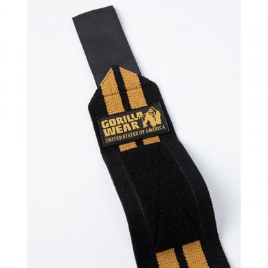 Спортивні кистьові бинти Wrist Wraps PRO (Gold) Gorilla Wear WrW-195 фото