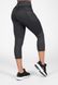Спортивные женские леггинсы Monroe Cropped Leggings (Black) Gorilla Wear  LJ-482 фото 2