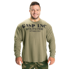 Спортивный мужской свитер Thermal gym sweater (Green) Gasp TS-1011 фото