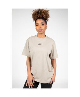 Gorilla Wear Bixby Oversized (Beige) спортивна жіночі футболка для фітнесу. Fj-1550 фото