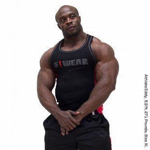 Спортивная мужская майка G!Wear rib (Red) Gorilla Wear M-227 фото