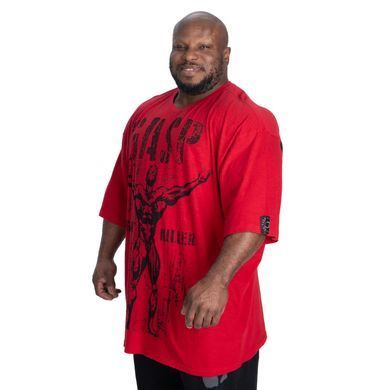 Gasp GK Slub Iron Tee (Washed Chili Red) мужская спортивная футболка для бодибилдинга F-1437 фото