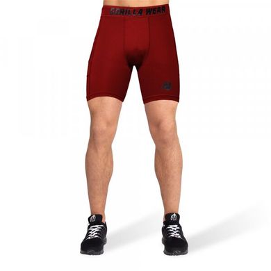 Спортивные мужские шорты Smart Shorts (Burgundy Red) Gorilla Wear  ShC-29 фото