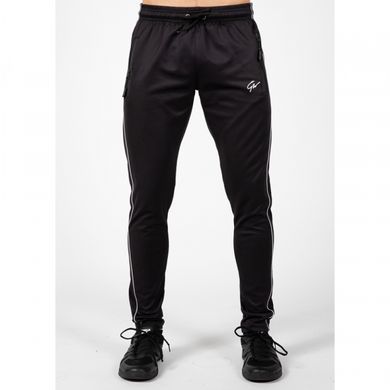 Спортивные мужские штаны Wenden Track Pants (Black/White) Gorilla Wear TrP-1142 фото