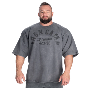 Gasp Iron Camp Iron Tee (Washed Black) спортивна чоловіча футболка для бодібілдингу. F-1495 фото