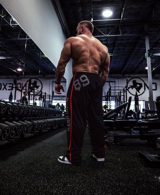 Gasp No 89 mesh pant (Black) cпортивні чоловічі штани для бодібілдерів. MhP-124 фото