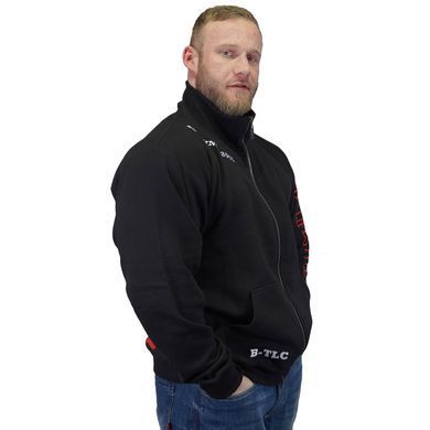 Спортивний чоловічий светр  Zip-Sweater "Gym" (black/white) Brachial ZH-313 фото