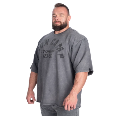 Gasp Iron Camp Iron Tee (Washed Black) спортивна чоловіча футболка для бодібілдингу. F-1495 фото