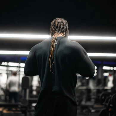 Explosive Fibres "Low Key XXXL embroidered" (Black) спортивний чоловічий светр для бодібілдингу. SwS-1325 фото