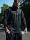 Explosive Fibres "Low Key XXXL embroidered" (Black) спортивний чоловічий светр для бодібілдингу. SwS-1325 фото 5