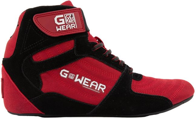 Спортивные унисекс кроссовки Gwear Pro High Tops (Black/Red) Gorilla Wear BT-698 фото