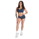 Спортивні жіночі шорти Shaped Hotpants (Blue Grunge) Better Bodies ShS-1307 фото 7