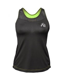 Спортивная женская майка Marianna Tank Top (Black/Neon Lime) Gorilla Wear MJ-954 фото