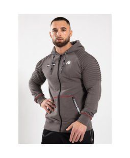 Спортивная мужская кофта Georgia Zipped Hoodie (Gray) Gorilla Wear ZH-1373 фото