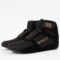 Спортивные унисекс кроссовки Gwear Pro High Tops (Black/Gold) Gorilla Wear BT-754 фото