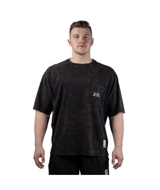 Спортивна чоловіча футболка  Oversized T-Shirt (black)  Legal Power F-805 фото