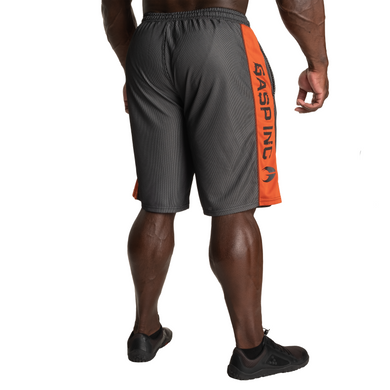 Спортивные мужские шорты No1 mesh shorts (Black/Flame) Gasp MhS- 126 фото