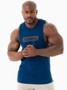 Ryderwear Baller Tank (Navy) спортивная мужская майка для бодибилдинга. M-316 фото