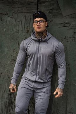 Спортивна чоловіча кофта Glendo Jacket (Light Gray) Gorilla Wear GJ-1230 фото