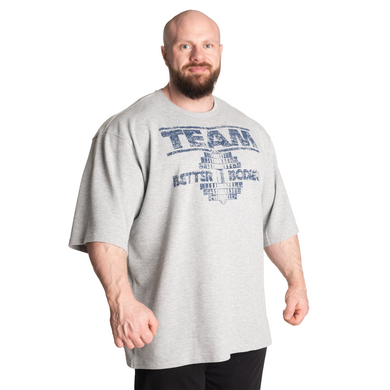 Спортивная мужская футболка Team Iron Thermal Tee (Grey) Better Bodies F-348 фото