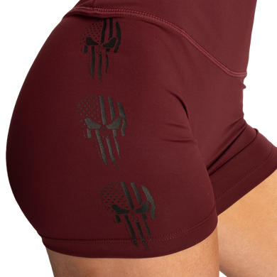 Спортивні жіночі шорти Skull Core Shorts (Maroon) Better Bodies ShS-1309 фото