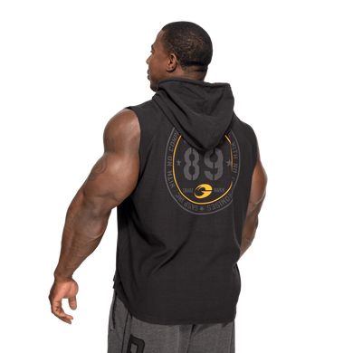 Gasp Thermal SL Hoodie (Washed Black) спортивна чоловіча безрукавка для бодібілдингу.  SL-1504 фото
