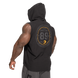 Gasp Thermal SL Hoodie (Washed Black) спортивна чоловіча безрукавка для бодібілдингу.  SL-1504 фото 3