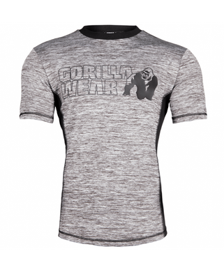 Спортивная мужская футболка Austin T-Shirt (Gray/Black) Gorilla Wear  F-910 фото