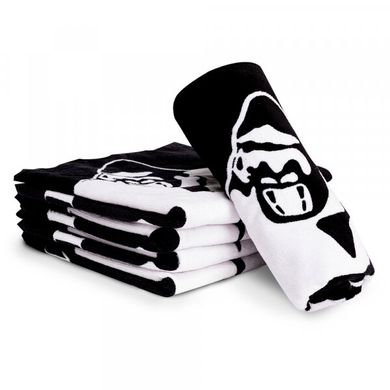Спортивное полотенце для тренировок Classic Gym Towel (Black/White) Gorilla Wear SpT-248 фото