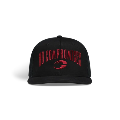 Gasp NC Flatbrim Mesh Cap (Black/Red) спортивная мужская кепка. Cap-1493 фото
