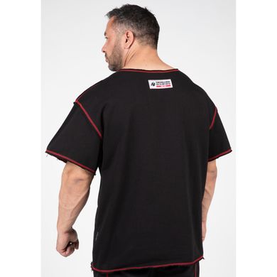 Спортивная мужская футболка Wallace Workout Top (Black/Red) Gorilla Wear F-1122 фото