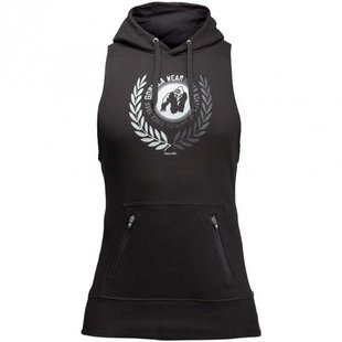 Спортивная мужская безрукавка Manti Hoodie (Black) Gorilla Wear  HS-241 фото