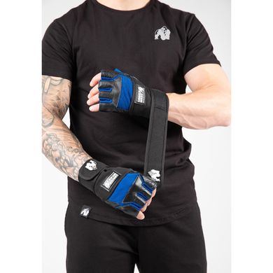 спортивні чоловічі рукавички Dallas Gloves (Black/Blue) Gorilla Wear PT-602 фото