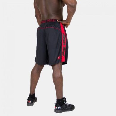 Спортивные мужские шорты Shelby Shorts (Black/Red) Gorilla Wear SH-552 фото